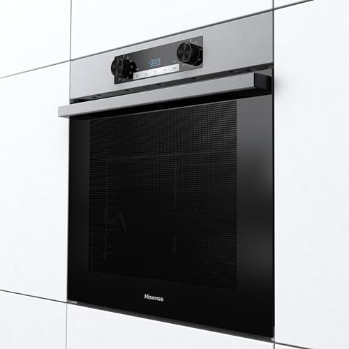 Hisense BI62216AXE2 Horno Hidrolítico 77L, 5 Cocción Simultánea, Guía Telescópica, Inox
