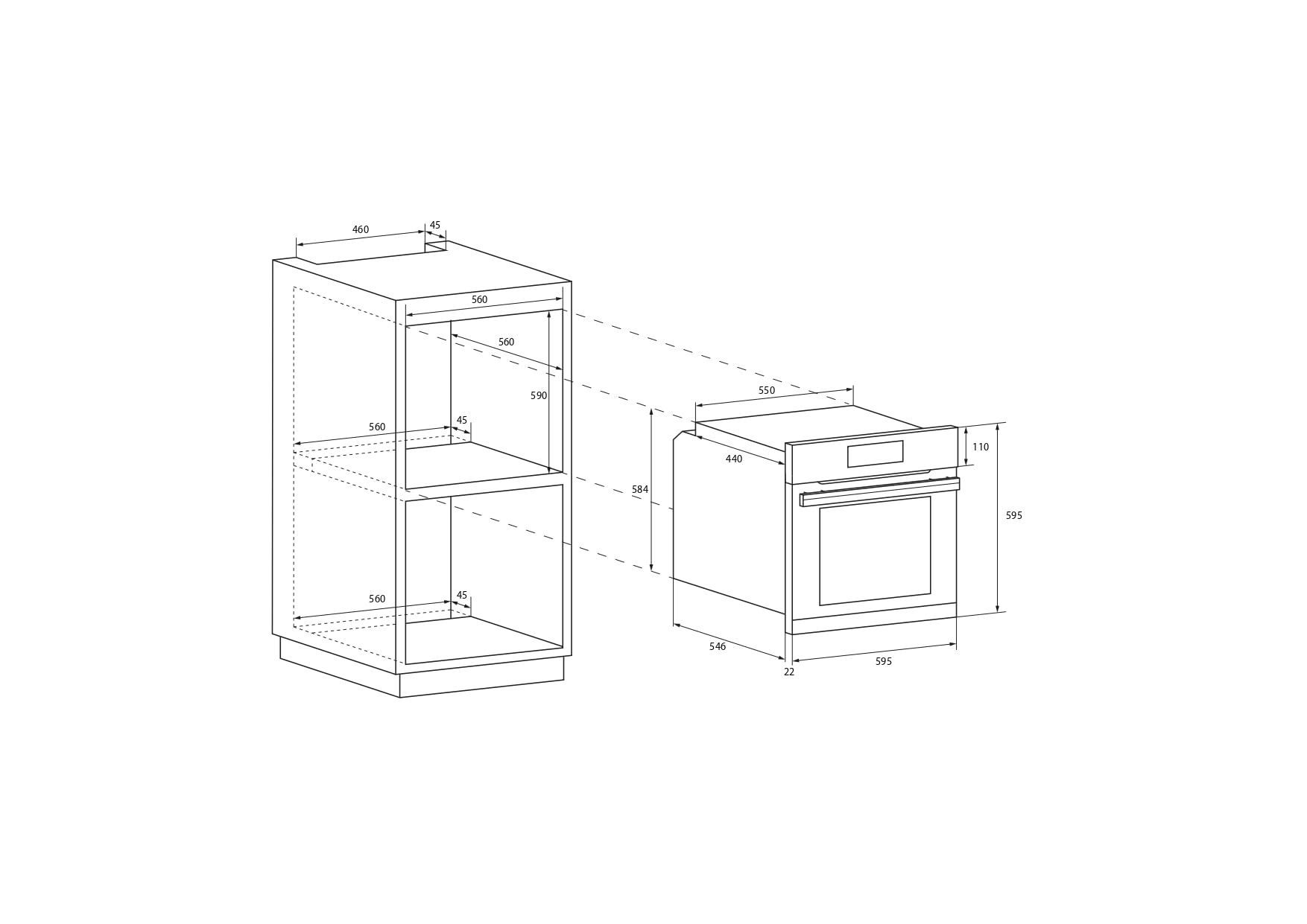 Candy Smart FCS 100 X/E Horno 70L, 4 Funciones, Doble Cristal, Clase A, Inox