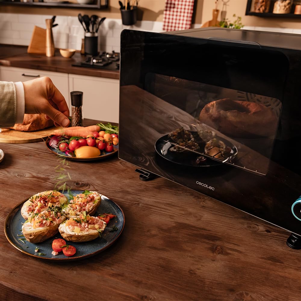 Cecotec Bake&Steam 4000 Combi Horno Sobremesa 40L, Vapor, Airfryer, 8 Funciones, 2400W