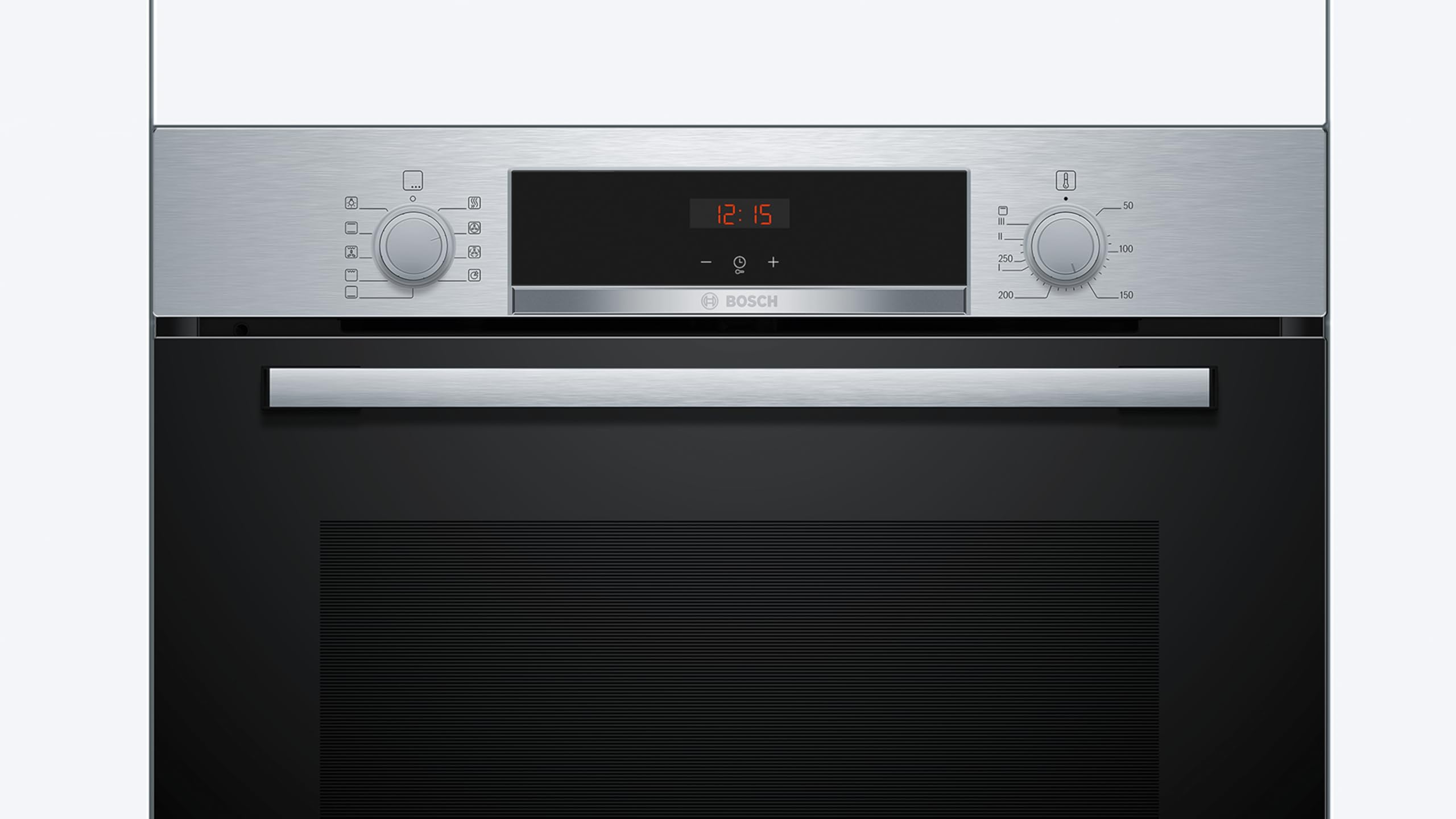 Bosch Serie 4 Horno Multifunción 60cm, 3D Hotair, Limpieza con Agua, Inox, HBA514ES3