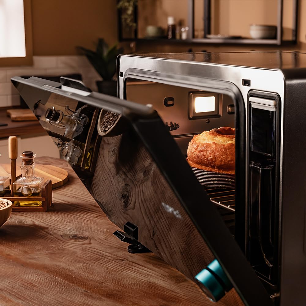 Cecotec Bake&Steam 4000 Combi Horno Sobremesa 40L, Vapor, Airfryer, 8 Funciones, 2400W
