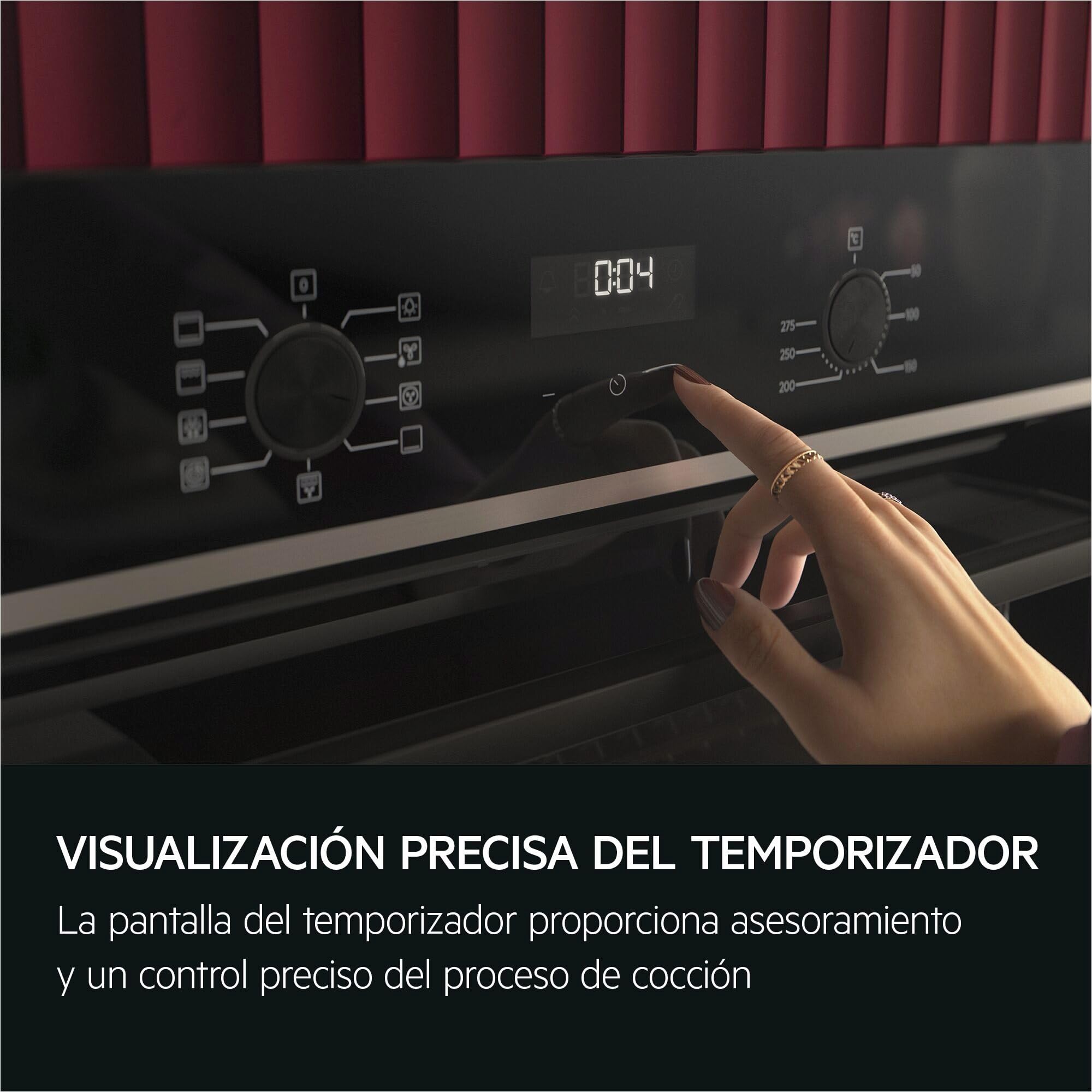 AEG TU5AB20WSK Horno Multifunción 72L, Aqua Clean, LED, Cocción Multinivel, Negro