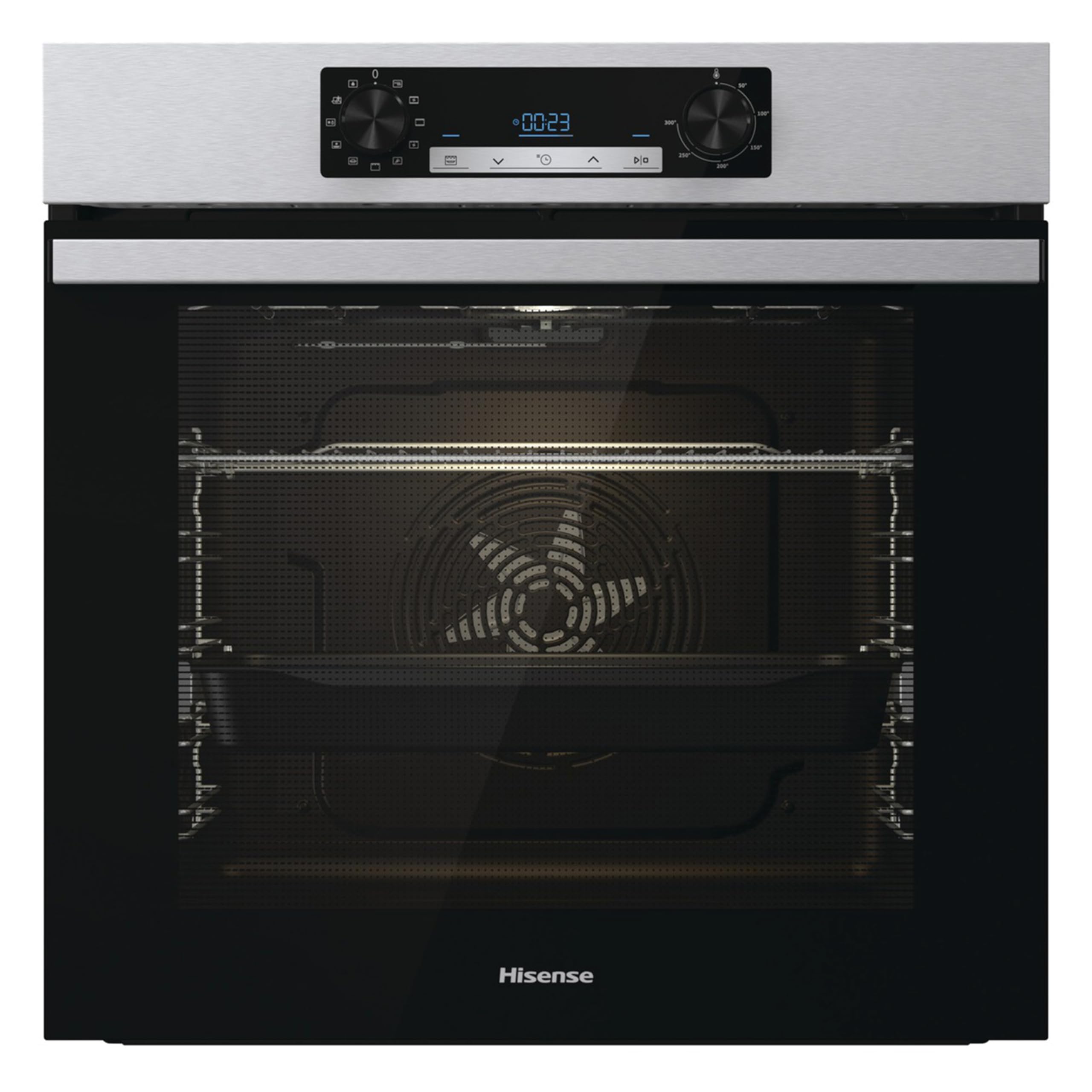 Hisense BI62216AXE2 Horno Hidrolítico 77L, 5 Cocción Simultánea, Guía Telescópica, Inox