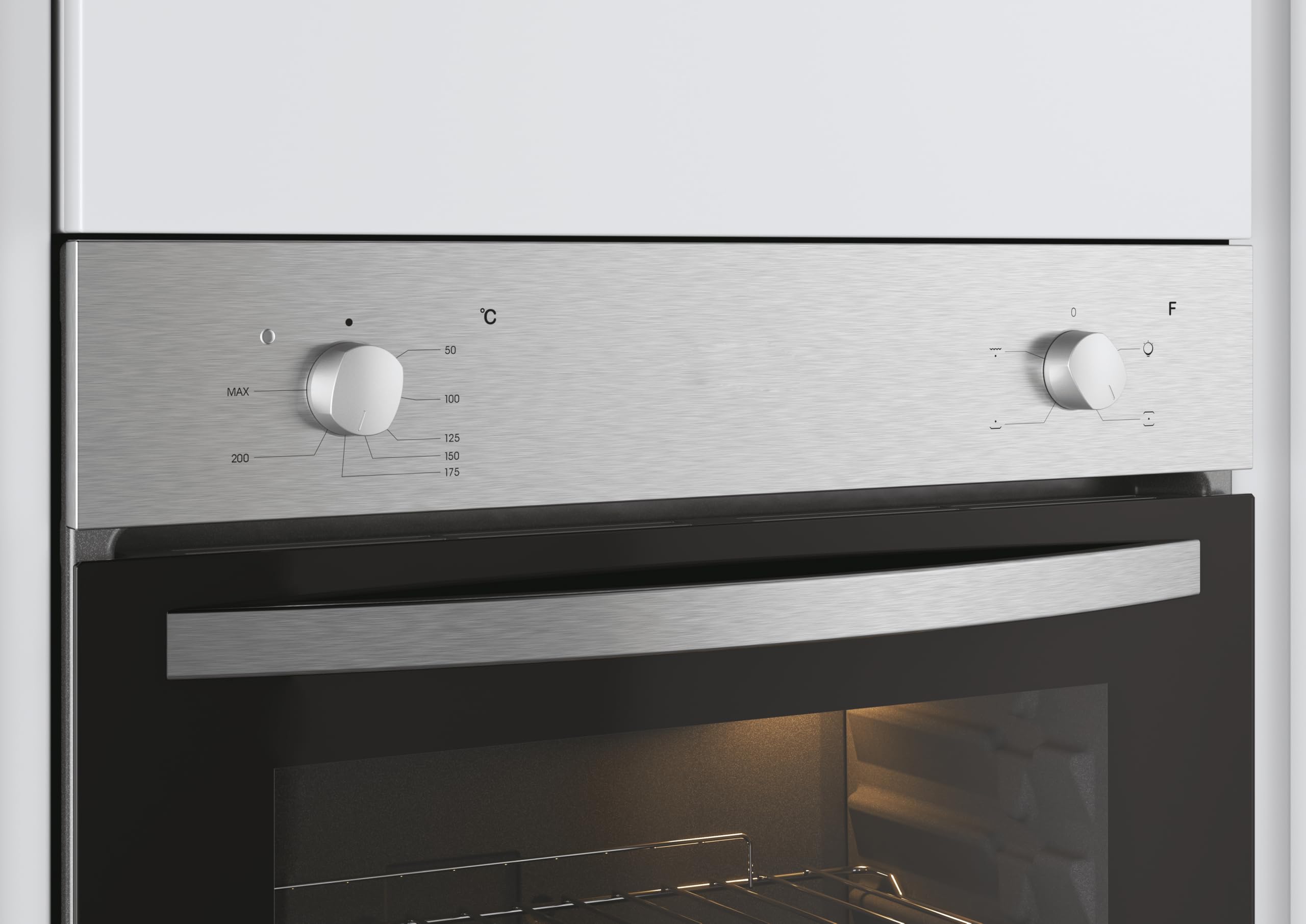 Candy Smart FCS 100 X/E Horno 70L, 4 Funciones, Doble Cristal, Clase A, Inox