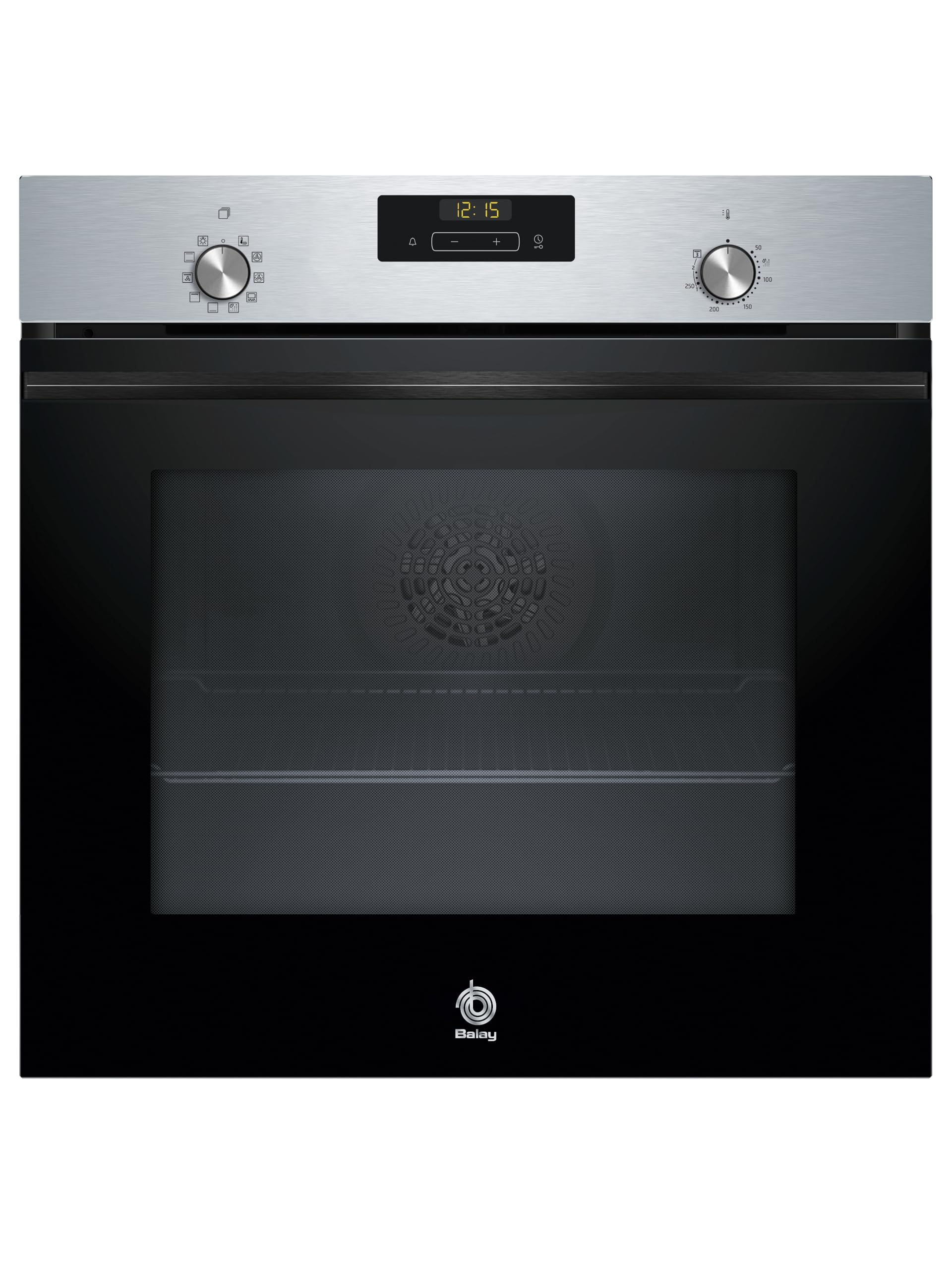 Balay Horno Multifunción 60cm, Aqualisis, Control Confort, Cristal Negro, Modelo 3HB4131X3