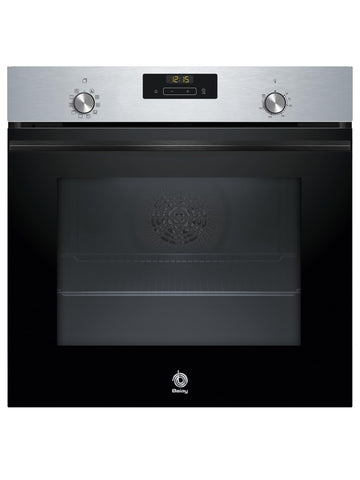Balay Horno Multifunción 60cm, Aqualisis, Control Confort, Cristal Negro, Modelo 3HB4131X3