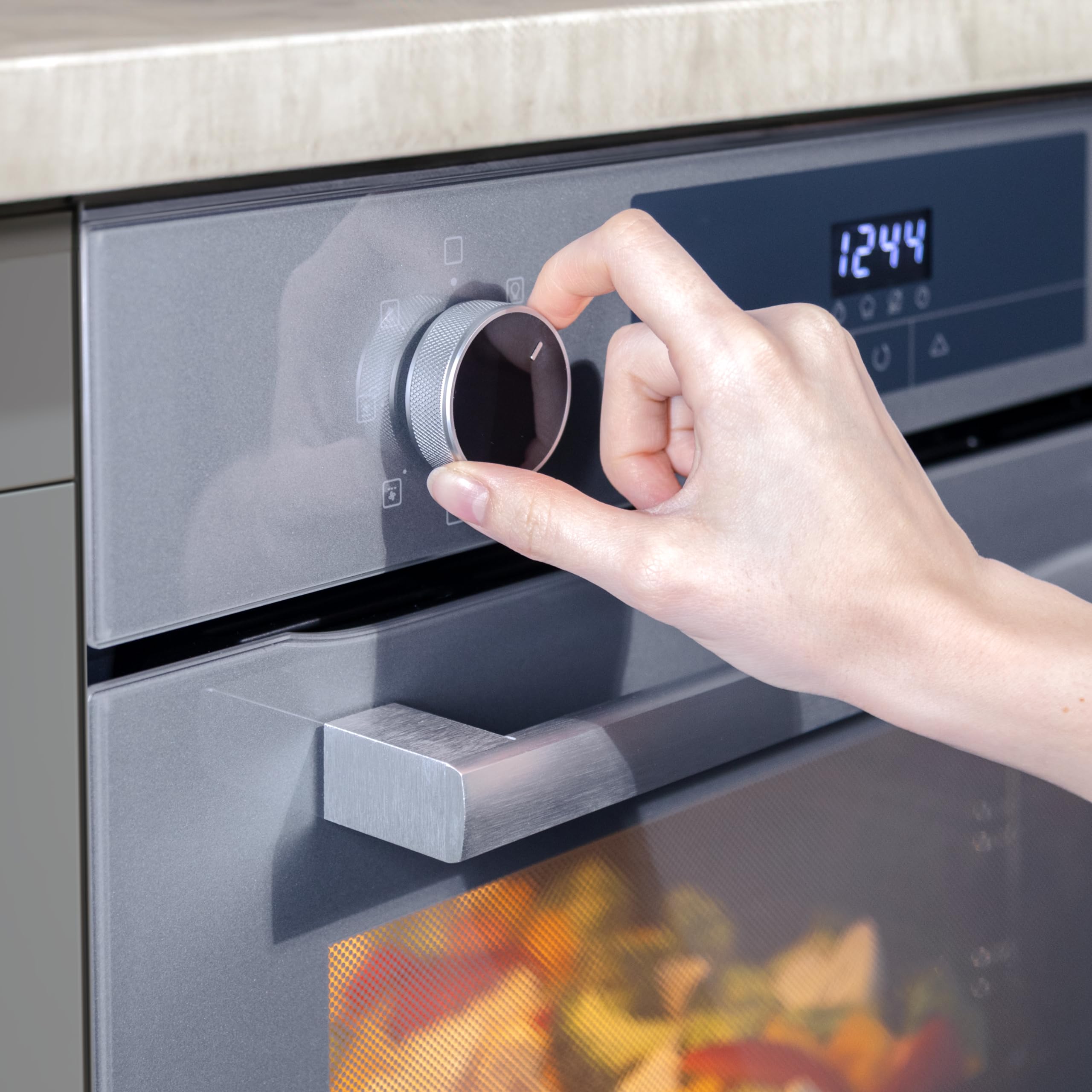 Cecotec Hexa M226000 Horno Integrable 72L, 7 Funciones, Grill, Vapor, EasyClean, Glass Grey