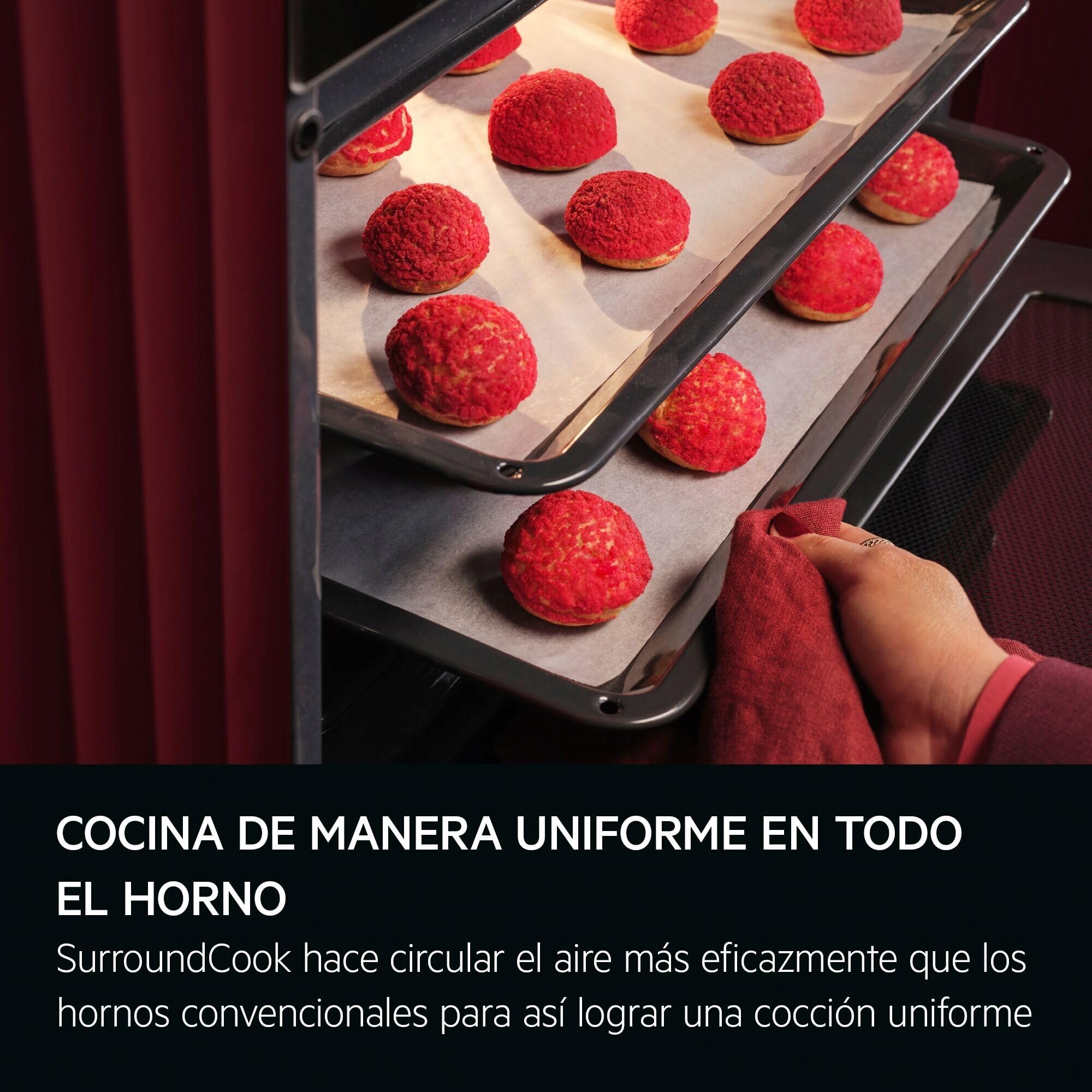 AEG TU5AB20WSK Horno Multifunción 72L, Aqua Clean, LED, Cocción Multinivel, Negro